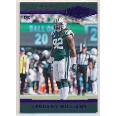 2018 Panini Plates and Patches Purple #150 Leonard Williams