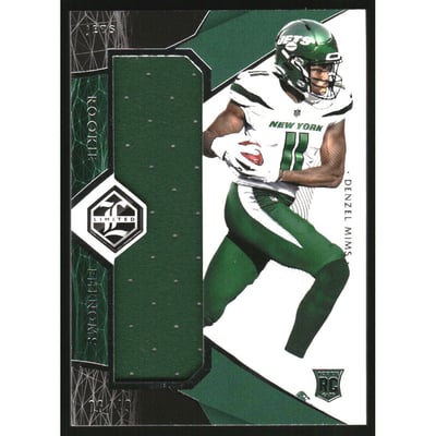 2020 Limited Rookie Phenoms Jerseys Silver Spotlight #23 Denzel Mims