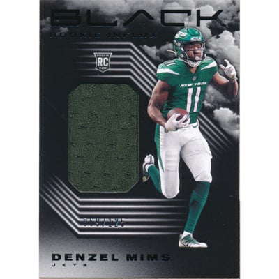 2020 Panini Black Rookie Influx Memorabilia #20 Denzel Mims