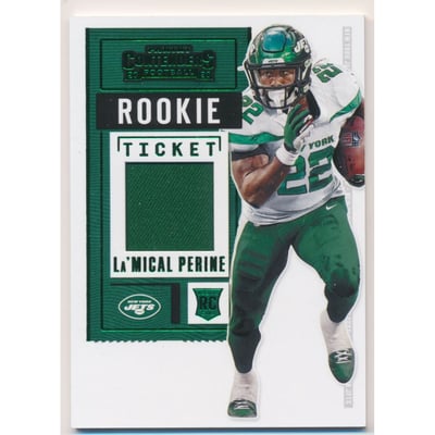 2020 Panini Contenders Rookie Ticket Swatches #35 La'Mical Perine