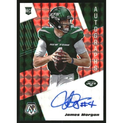 2020 Panini Mosaic Rookie Autographs Mosaic Choice Fusion Red #38 James Morgan