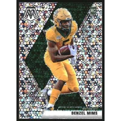 2020 Panini Mosaic Rookie Variations No Huddle #225 Denzel Mims