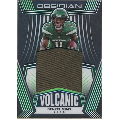 2020 Panini Obsidian Volcanic Materials Electric Etch Green #25 Denzel Mims
