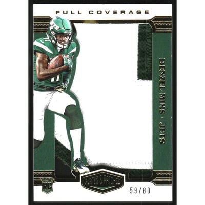 2020 Panini Plates and Patches Full Coverage Patches #23 Denzel Mims/80