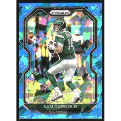 2020 Panini Prizm Prizms Blue Ice #28 Sam Darnold