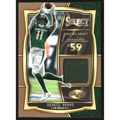 2020 Select Draft Selections Memorabilia Prizm Copper #22 Denzel Mims