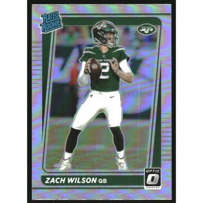 2021 Donruss Optic Rated Rookie Preview Holo #252 Zach Wilson