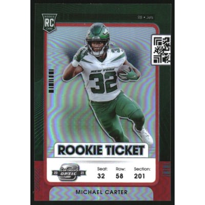 2021 Panini Contenders Optic Red #83 Michael Carter