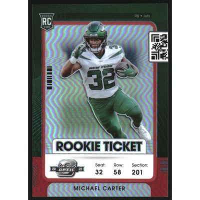 2021 Panini Contenders Optic Silver #83 Michael Carter