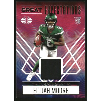 2021 Panini Illusions Great Expectations Materials #16 Elijah Moore