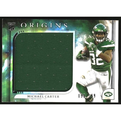 2021 Panini Origins Rookie Jumbo Jerseys #24 Michael Carter