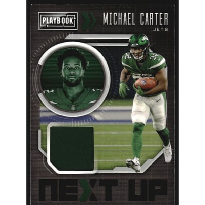 2021 Panini Playbook Next Up Jerseys #27 Michael Carter
