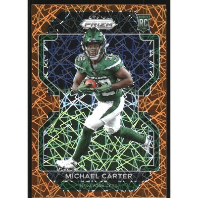 2021 Panini Prizm Prizms Lazer #365 Michael Carter