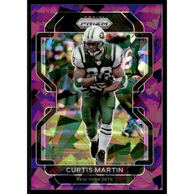 2021 Panini Prizm Prizms Purple Ice #92 Curtis Martin