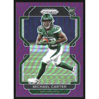 2021 Panini Prizm Prizms Purple #365 Michael Carter