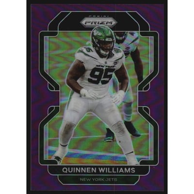 2021 Panini Prizm Prizms Purple #89 Quinnen Williams
