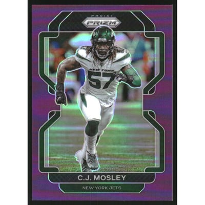 2021 Panini Prizm Prizms Purple #90 C.J. Mosley