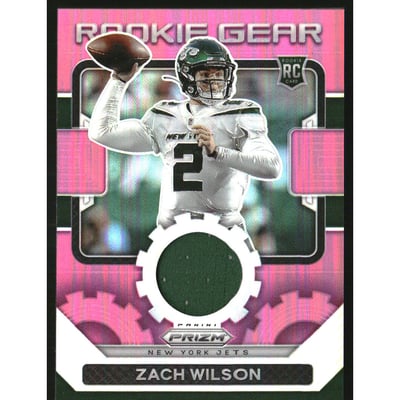 2021 Panini Prizm Rookie Gear Pink #2 Zach Wilson