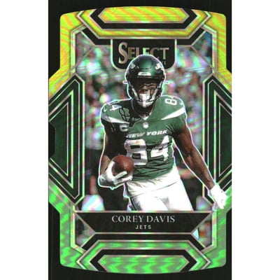 2021 Select Prizm Green and Yellow Die Cut #227 Corey Davis