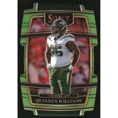 2021 Select Prizm Neon Green Die Cut #27 Quinnen Williams