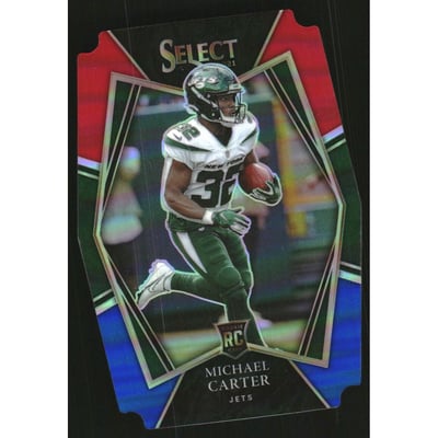 2021 Select Prizm Red and Blue Die Cut #171 Michael Carter