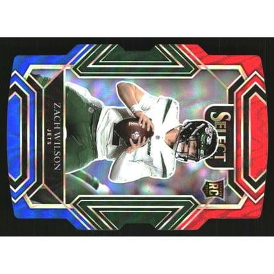 2021 Select Prizm Red and Blue Die Cut #244 Zach Wilson