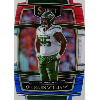 2021 Select Prizm Red and Blue Die Cut #27 Quinnen Williams