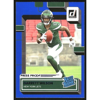 2022 Donruss Press Proof Blue #306 Garrett Wilson RR