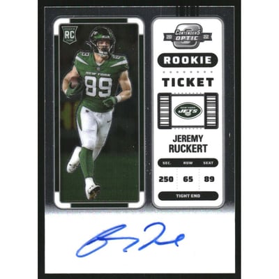 2022 Panini Contenders Optic #173 Jeremy Ruckert AU