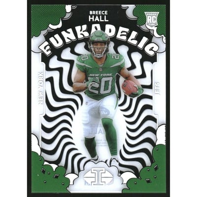2022 Panini Illusions Funkadelic Emerald #20 Breece Hall