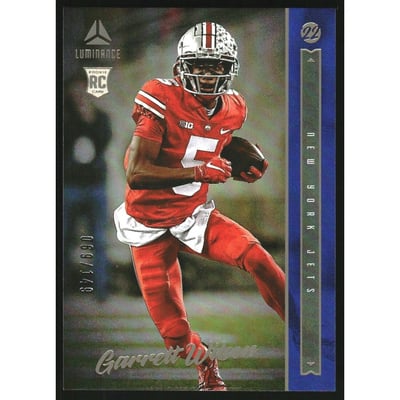 2022 Panini Luminance Blue #117 Garrett Wilson