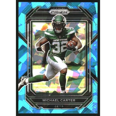 2022 Panini Prizm Prizms Blue Ice #226 Michael Carter