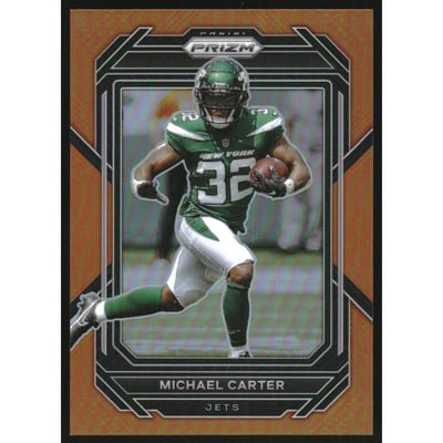 2022 Panini Prizm Prizms Orange #226 Michael Carter