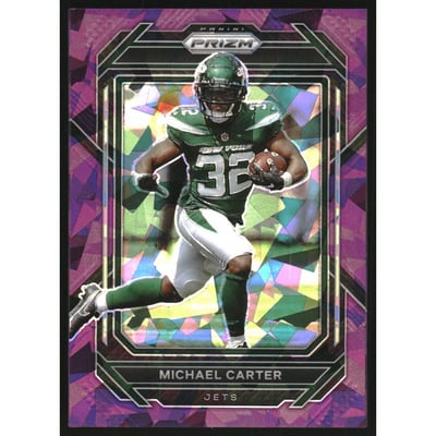 2022 Panini Prizm Prizms Purple Ice #226 Michael Carter