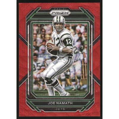 2022 Panini Prizm Prizms Red Wave #232 Joe Namath