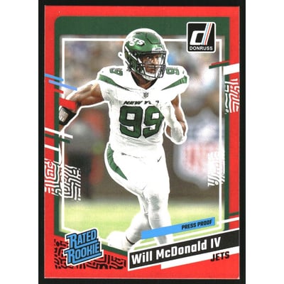 2023 Donruss Press Proof Red #380 Will McDonald IV RR