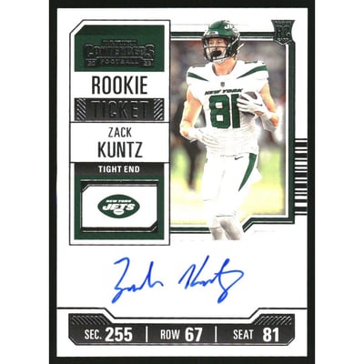 2023 Panini Contenders #209 Zack Kuntz AU RC