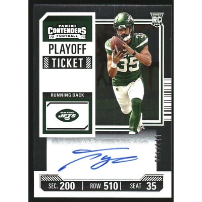 2023 Panini Contenders Playoff Ticket #262 Travis Dye AU