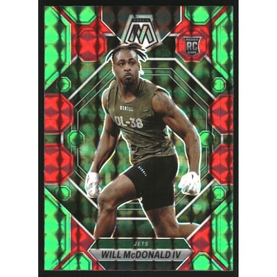 2023 Panini Mosaic Mosaic Choice Red and Green #378 Will McDonald IV