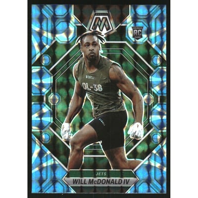 2023 Panini Mosaic Mosaic Reactive Blue #378 Will McDonald IV