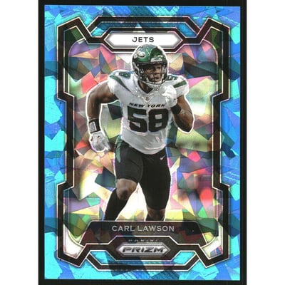 2023 Panini Prizm Prizms Blue Ice #231 Carl Lawson