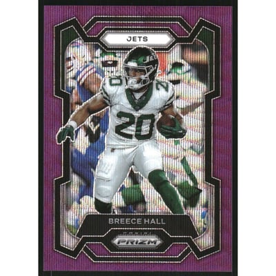 2023 Panini Prizm Prizms Purple Wave #232 Breece Hall