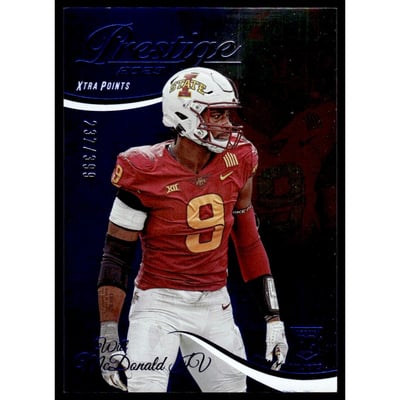 2023 Prestige Xtra Points Blue #388 Will McDonald IV