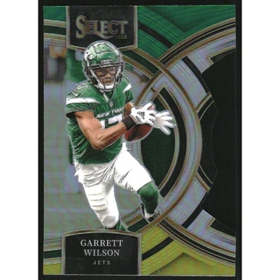 2023 Select Prizm Green and Yellow Die Cut #115 Garrett Wilson