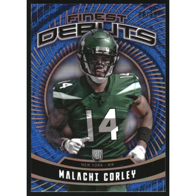 2024 Finest Debuts Blue Refractors #D24 Malachi Corley