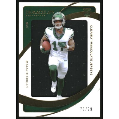 2024 Immaculate Collection Clearly Immaculate Rookie Jerseys #28 Malachi Corley
