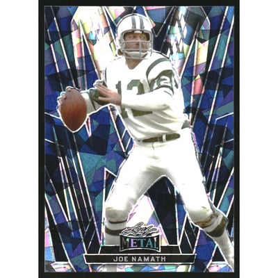 2024 Leaf Metal Crystal Blue #58 Joe Namath