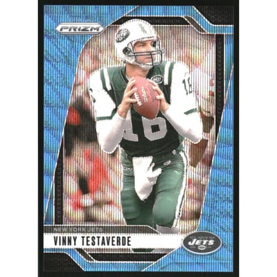 2024 Panini Prizm Prizms Blue Wave #229 Vinny Testaverde