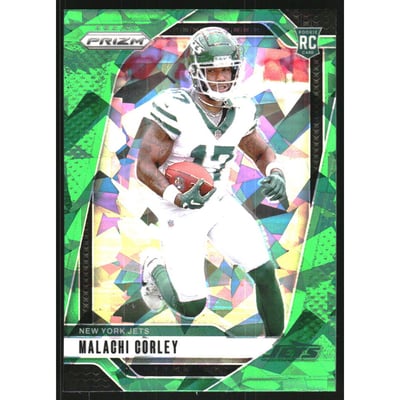 2024 Panini Prizm Prizms Green Ice #369 Malachi Corley