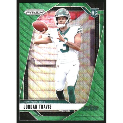 2024 Panini Prizm Prizms Green Wave #359 Jordan Travis RC Rookie